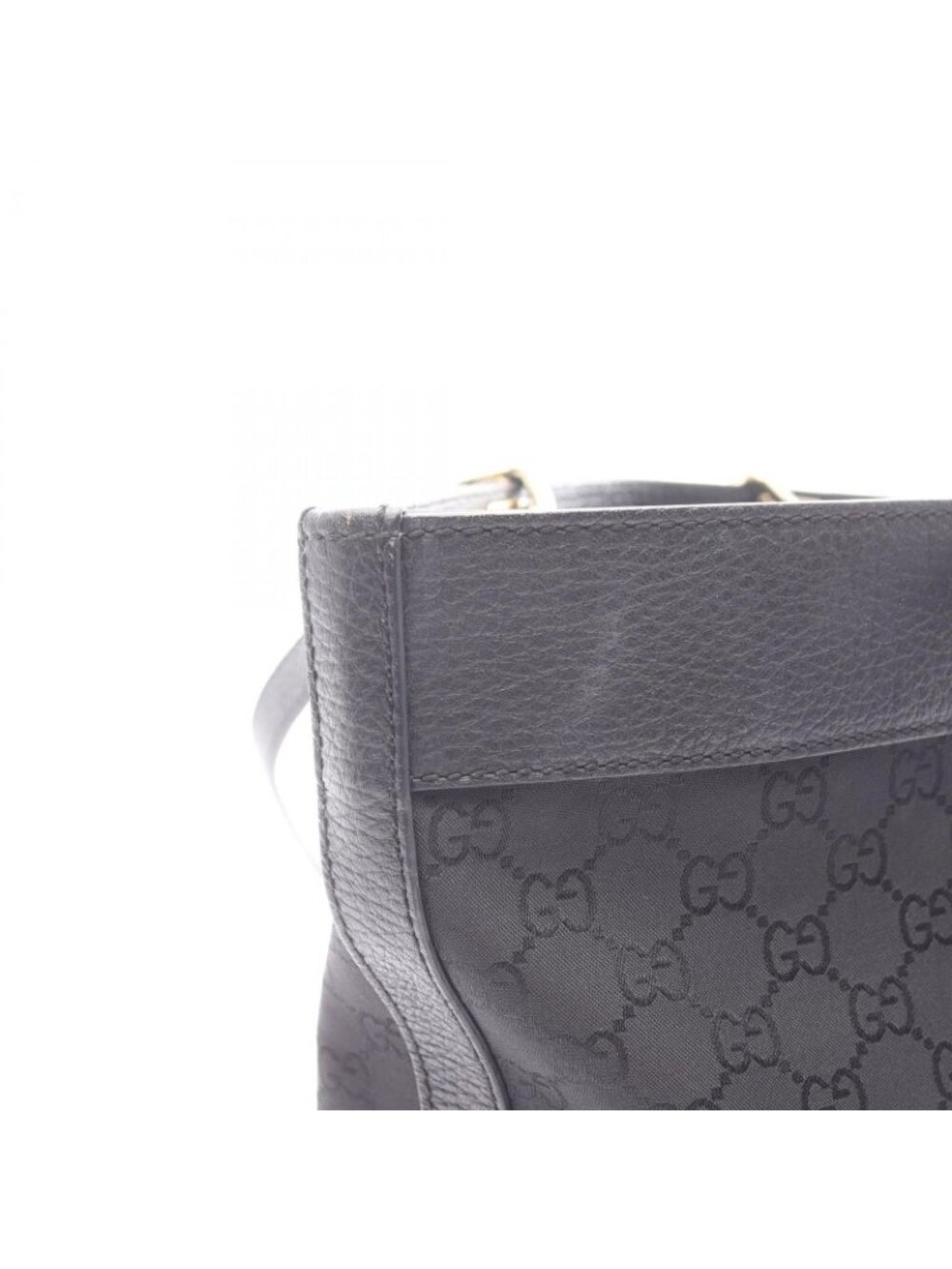 Gucci Tote GG Pattern Black Nylon Leather - Picture 7 of 11